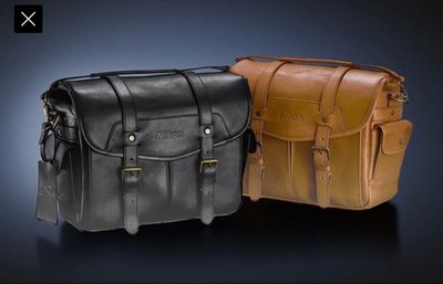 Nikon 100th Anniversary All Leather Camera Bag Brown Limited Edition