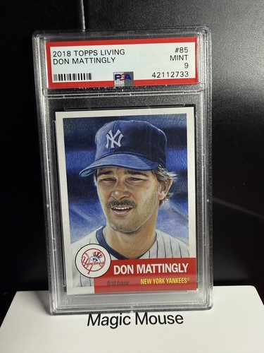2018 Topps Living #85 Don Mattingly Card Graded PSA 9 Mint Yankees