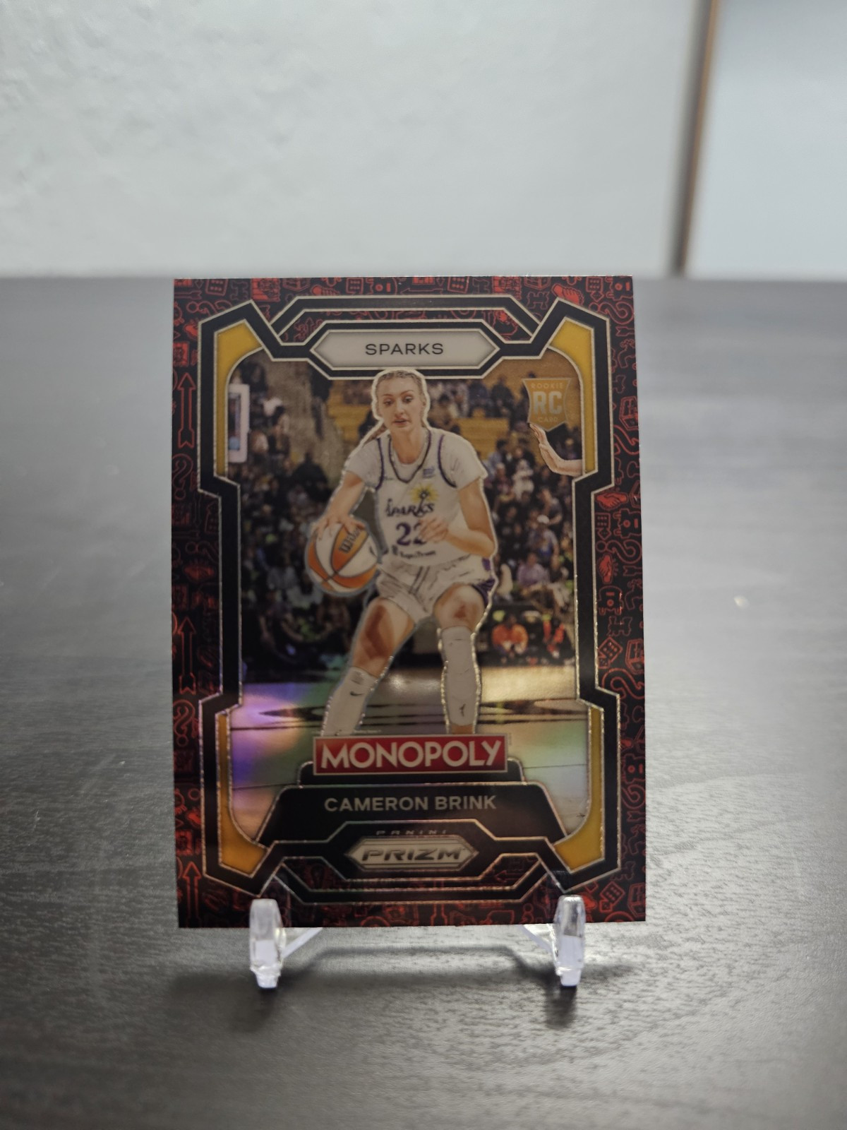 Cameron Brink 2024 Panini Monopoly Prizm WNBA Red Black Classic Icons Prizm #39
