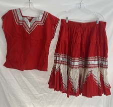 Rare VTG Original Macey's Of Arizona Fiesta Patio Dress Full Skirt ROCKABILLY
