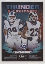 2019 Panini Playoff Thunder and Lightning Aaron Donald Marcus Peters #20 14gy