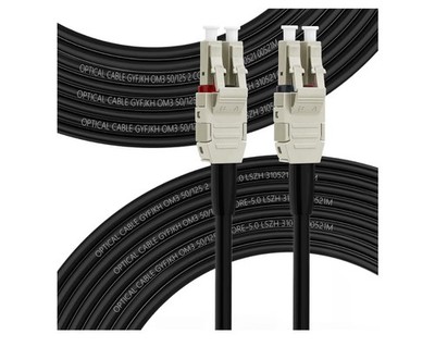 FLYPROFiber- OM3 200M/656ft Uniboot LC to LC Outdoor Armored Fiber Patch Cable