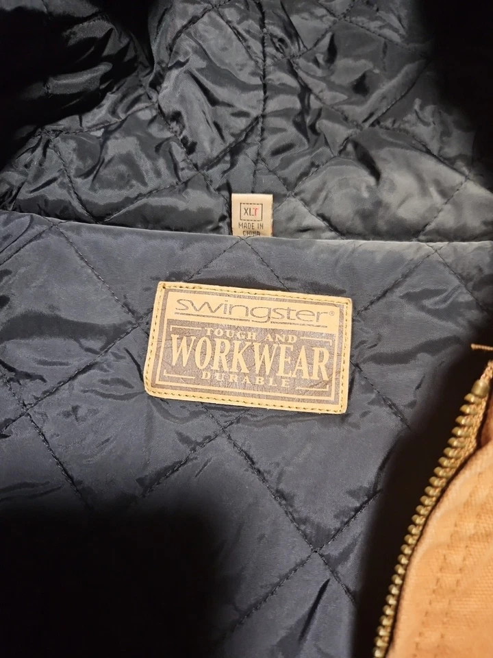 Jaqueta SWINGSTER Work Wear com Capuz Tamanho XL Lona Bronzeada Pls Rd Desc - Imagem 2 de 3