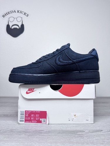 Nike Air Force 1 Low “Stussy Black” CZ9084–001 Preowned Authentic Clean - Bild 2 von 9
