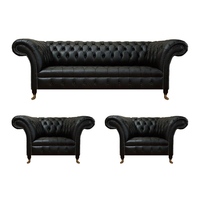 Sofagarnitur Komplett 3Tlg 2X Sessel Luxus Dreisitze Sofa Couch Wohnzimmer