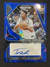 2024-25 Panini Prizm Draft Picks Campus Favorites Tristen Newton Blue Ice Auto …