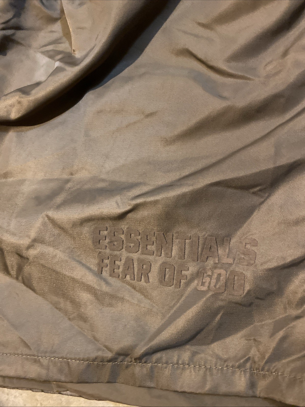 Essentials Dark Olive Drawstring Men’s Shorts siz… - image 2