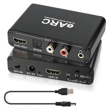 eARC/ARC Audio Extractor 192edges DAC CEC Optisch HDMI RCA 3.5mm HDTV