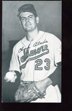 Original Vintage J.D. McCarthy Base Postcard Chuck Estrada Baltimore Orioles EX