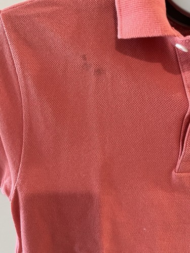 LACOSTE Boys Short Sleeve Polo Size 16 Coral Classic Shirt Youth - Picture 4 of 5