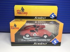 SOLIDO Racing 68 CHEVROLET CORVETTE #1910 RED Die Cast 1/43 NICE CLEAN BOX & CAR