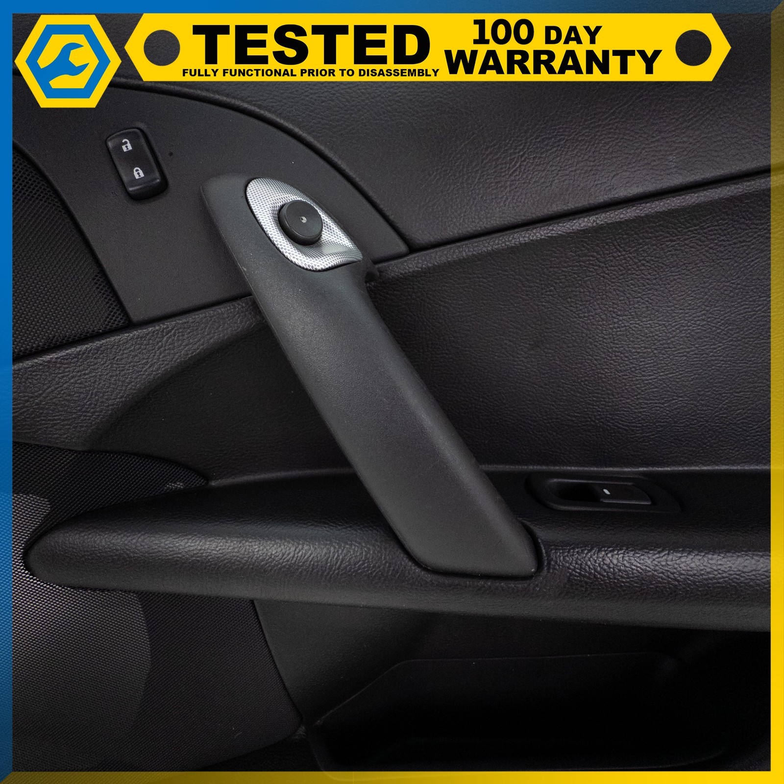 05-13 CHEVROLET CORVETTE C6 FRONT RIGHT SIDE INTERIOR DOOR PANEL BLACK OEM
