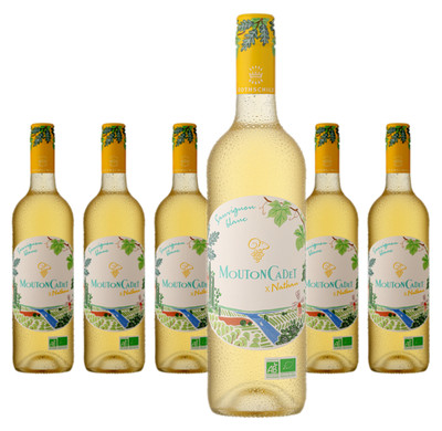 6 x Baron Philippe de Rothschild Mouton Cadet Nathan Sauvignon Blanc   2024