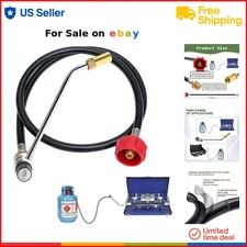 Propane Adapter Hose 1-20 lb Regulator for Coleman Stove Cooking Camping