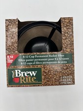 Brew Rite 8-12 Cup Permanent Coffee Filter Basket Style NIP
