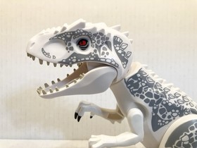 Authentic Lego Jurassic World White Indominus Rex Figure from 75919, Retired