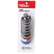 Hyper Tough 10 Piece 2-inch Die Grinder Surface Prep Kit, Grit Sanding Discs, Mo