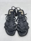 Fendi Black Leather Gladiator Sandals W 5.5 — photo 2