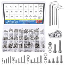 1325-tlg Edelstahl Schrauben Set M2-M6 Innensechskant Muttern M&ouml;bel Auto