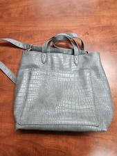 Jewell-Thirty One-Fashion Games-City Charcoal Gray Faux Snake-Crossbody-Purse