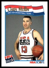 Chris Mullin 1991-92 Hoops #581 USA NBA READ FREE SHIPPING AutographDen