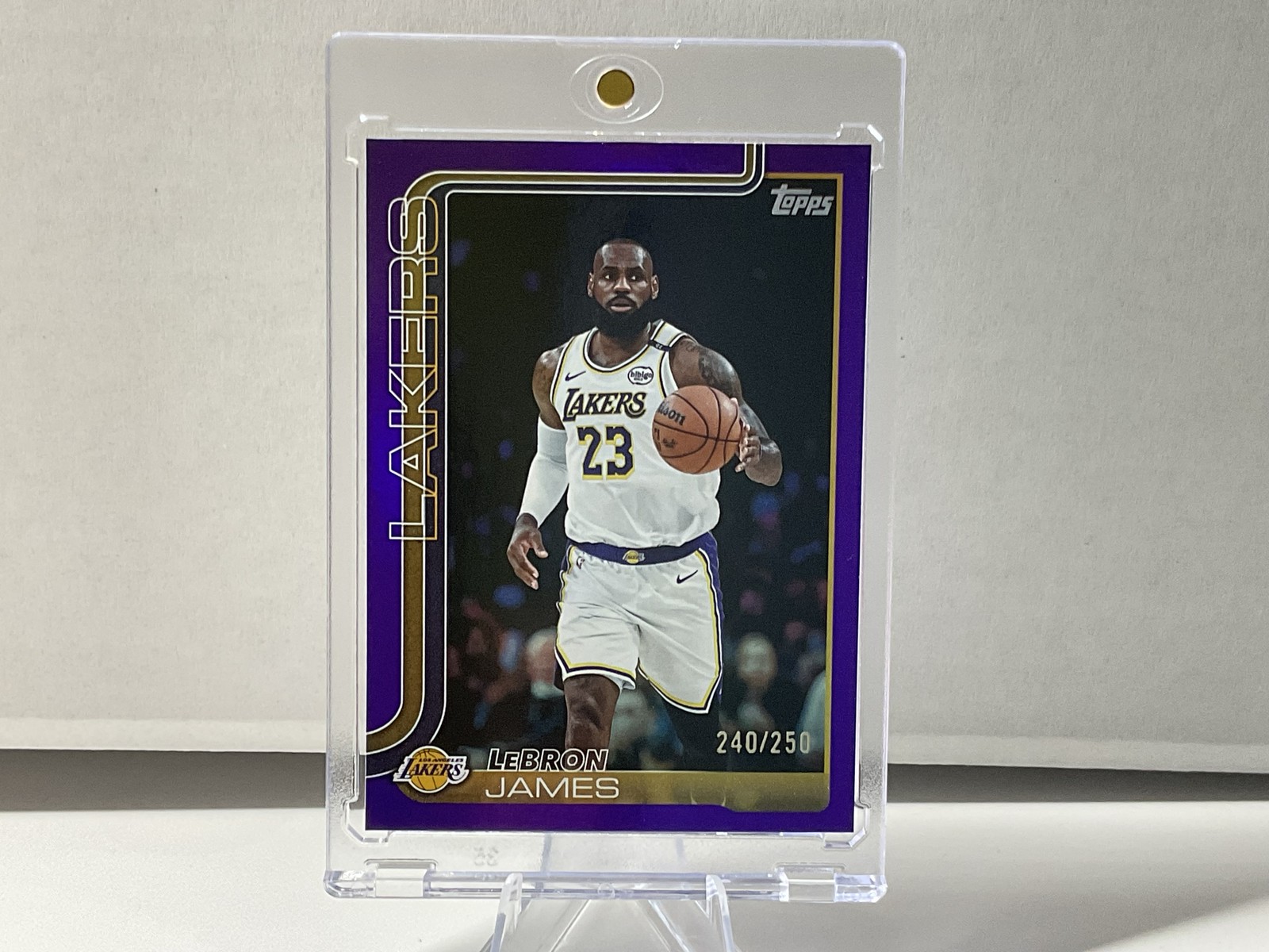 2025-26 Topps #150 LeBron James Purple Holo Foil #/250