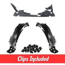 Fender Liner & Engine Under Cover Set w/ Clip...