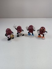 Lot Of 4 Vintage 1987 California Raisins Calrab Dancing Singing Saxaphone