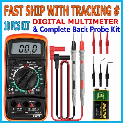 Digital Multimeter AC DC Voltmeter Ammeter Ohmmeter Volt Tester Meter WITH BATTs