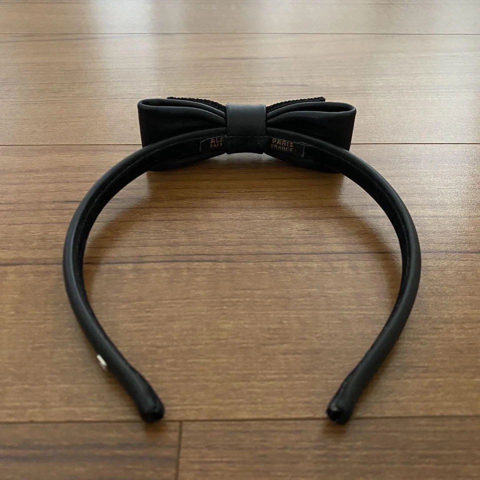 Diadema de cinta de cuero Alexandre De Paris extrema rara Foto 4 de 4
