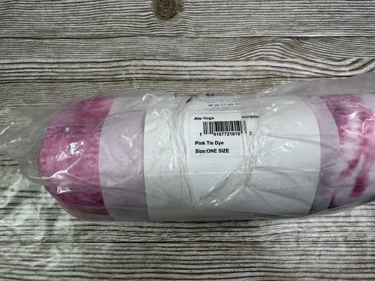 NEW Alo Grounded No Slip Mat Towel Pink Tie Dye 188 cm X 66 cm | eBay