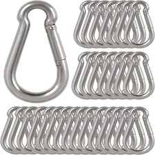 3Inch Safety Spring Snap Hook, 5/16I Galvanized Steel Quick Link Carabiner Cl...