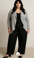 Lauren Ralph Lauren Pants Trousers Black 100 Silk Wide-Leg Women Plus Size 20W