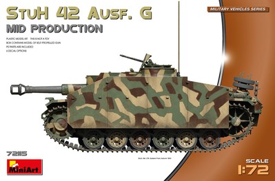 chair 42 Ausf. G Mid Prod Tank 1:72 Plastic Model Kit MINIART