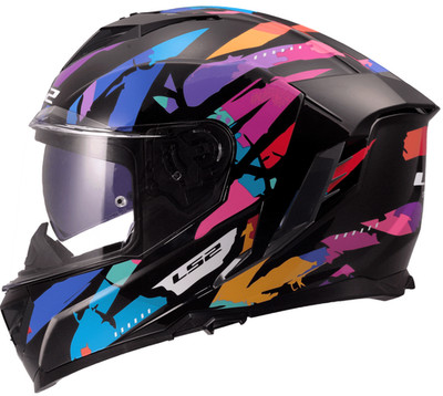 LS2 FF818 Storm III Full Face Motorcycle Helmet ECE 22.06 Kaos Black Purple Blue