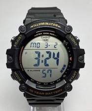 Casio Illuminator Mens Watch AE1500WH Chron 5 Alarms WR New Battery