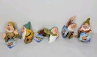 Disney Snow White Seven Dwarfs Happy Flower Pot Holder Hanger Sitter (Set Of 5)