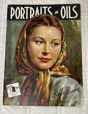 Vintage "Portaits in Oils" 15 by Stella Mackie Soft Cover Instructional Book