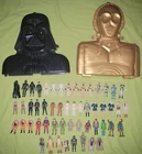 Vintage 80s Kenner Star Wars Figure Darth Vader Cp3O Case Collection Lot
