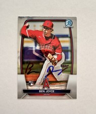 Ben Joyce IP AUTO AUTOGRAPH 2023 Bowman Chrome Rookie 36 RC Los Angeles Angels