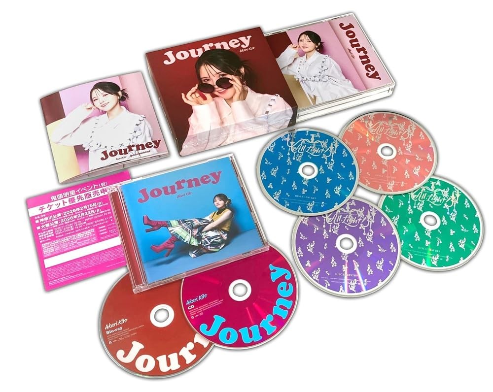 Akari Kito Journey 5CD + Blu-ray Disc + booklet  From Japan CD
