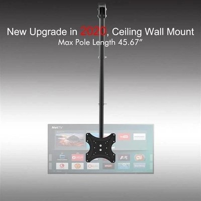 TMC-7004 Ceiling TV Wall Mount Retractable Pole Bracket 32-55 inch