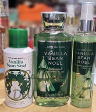 3 Bath  Body Works Vanilla Bean Noel Body Wash, Diamond Mist, Shapeable Soap