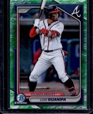 2024 Bowman Draft Luis Guanipa Chrome Lunar Glow Refractor #BDC-5 Braves
