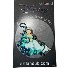 New Disney Pin Artland Jasmine Floral Series Aladdin LE 200 149547 glitter jumbo
