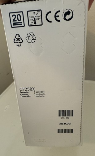 HP 58X Laserjet Black Toner Cartridge - CF258X - Photo 3/7