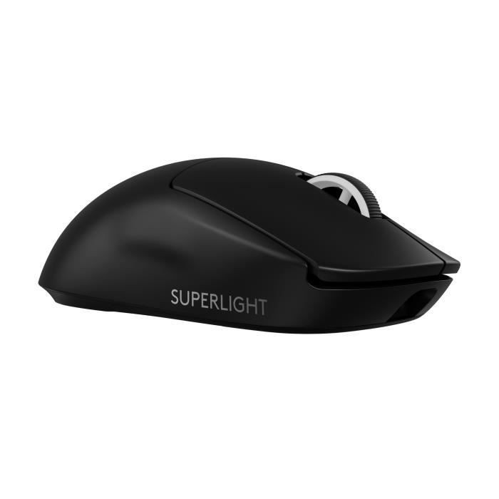 Souris gamer sans fil Logitech G Pro X Superlight 2 Lightspeed noir ultra légère PC