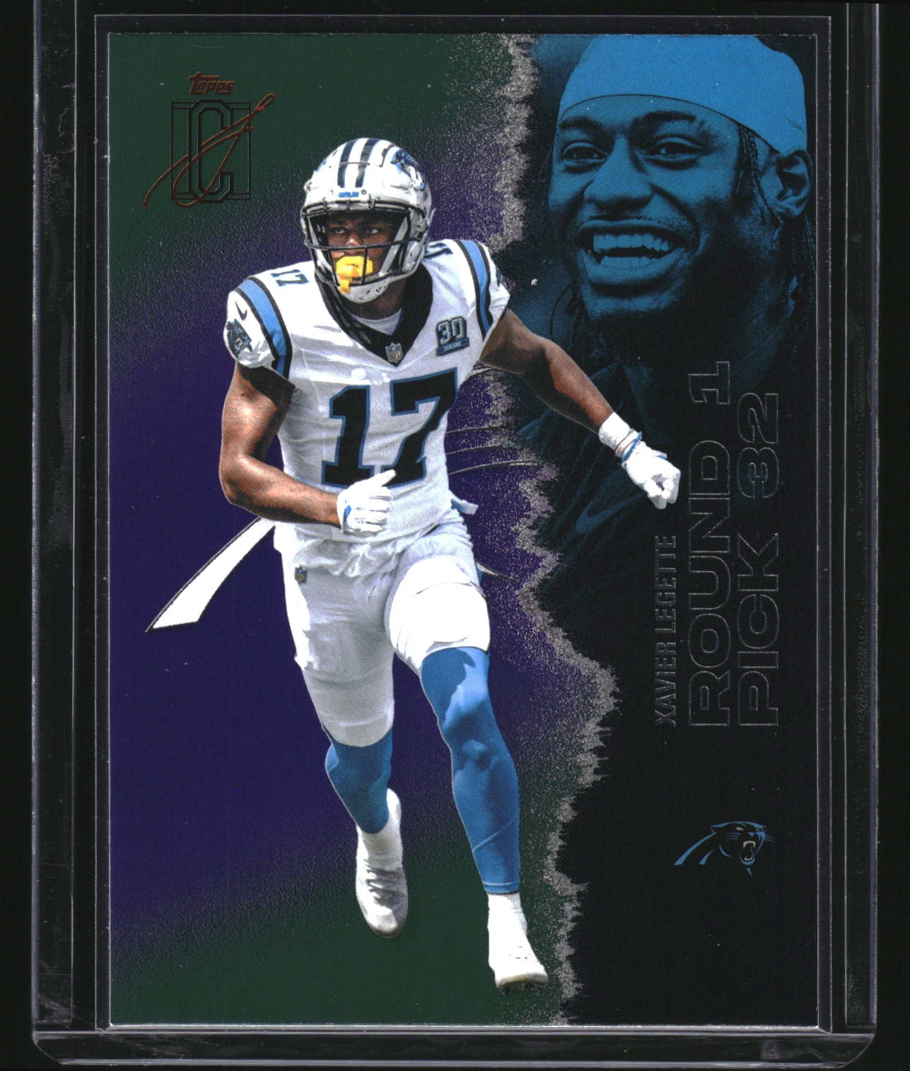 2025 Topps Signature Class #65 Xavier Legette Green & Purple