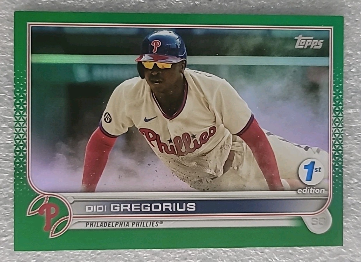 2022 Topps 1st Edition Didi Gregorius Green Parallel /150 Rare Phillies
