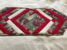 Patriotic/ Fourth of July Labor Day "Patriotic Puppy" Quilted Table Runner